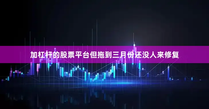 加杠杆的股票平台但拖到三月份还没人来修复